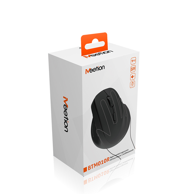 MEETION Right-handed BTM010R Ergonomic Mouse, Wireless Vertical Mouse RGB Backlit Rechargeable Mice for Bluetooth(5.2 + 3.0) & USB-A with USB-C Adapter 4 Adjustable DPI for Mac/Windows/Android/PC/Tablet/iPad MEETION Right-handed BTM010R Ergonomic Mouse, Wireless Vertical Mouse RGB Backlit Rechargeable Mice for Bluetooth(5.2 + 3.0) & USB-A with USB-C Adapter 4 Adjustable DPI for Mac/Windows/Android/PC/Tablet/iPad