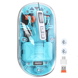 MEETION BTM005 Wireless Mouse, Rechargeable Bluetooth Mouse, Dual Mode (2.4G + BT5.1) Clear Slim Mouse with Quiet Click, 4 Adjustable DPI, Portable Mouse for PC, Laptop, Computer, Mac Book/iPad pro MEETION BTM005 Wireless Mouse, Rechargeable Bluetooth Mouse, Dual Mode (2.4G + BT5.1) Clear Slim Mouse with Quiet Click, 4 Adjustable DPI, Portable Mouse for PC, Laptop, Computer, Mac Book/iPad pro