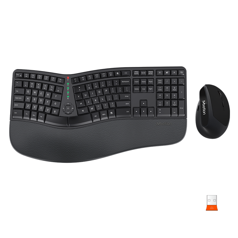 MEETION DirectorC Ergonomic Wireless Keyboard and Mouse, Ergo Keyboard with Vertical Mouse, Split Arch Keyboard with Cushioned Wrist Palm Rest, Natural Typing Rechargeable Full Size, Windows/Mac/Computer/Laptop MEETION DirectorC Ergonomic Wireless Keyboard and Mouse, Ergo Keyboard with Vertical Mouse, Split Arch Keyboard with Cushioned Wrist Palm Rest, Natural Typing Rechargeable Full Size, Windows/Mac/Computer/Laptop