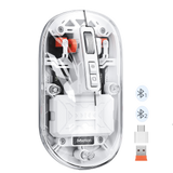 MEETION BTM005 Wireless Mouse, Rechargeable Bluetooth Mouse, Dual Mode (2.4G + BT5.1) Clear Slim Mouse with Quiet Click, 4 Adjustable DPI, Portable Mouse for PC, Laptop, Computer, Mac Book/iPad pro MEETION BTM005 Wireless Mouse, Rechargeable Bluetooth Mouse, Dual Mode (2.4G + BT5.1) Clear Slim Mouse with Quiet Click, 4 Adjustable DPI, Portable Mouse for PC, Laptop, Computer, Mac Book/iPad pro