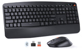 MEETION DirectorA Wireless Keyboard and Mouse, 2.4G & Bluetooth Keyboard Mouse Combo, Full Size Keyboard with Wrist Rest, Swing Wheel Silent Optical Mouse, USB-A Reciver, for Windows/Mac/Computer/Laptop MEETION DirectorA Wireless Keyboard and Mouse, 2.4G & Bluetooth Keyboard Mouse Combo, Full Size Keyboard with Wrist Rest, Swing Wheel Silent Optical Mouse, USB-A Reciver, for Windows/Mac/Computer/Laptop