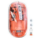 MEETION BTM005 Wireless Mouse, Rechargeable Bluetooth Mouse, Dual Mode (2.4G + BT5.1) Clear Slim Mouse with Quiet Click, 4 Adjustable DPI, Portable Mouse for PC, Laptop, Computer, Mac Book/iPad pro MEETION BTM005 Wireless Mouse, Rechargeable Bluetooth Mouse, Dual Mode (2.4G + BT5.1) Clear Slim Mouse with Quiet Click, 4 Adjustable DPI, Portable Mouse for PC, Laptop, Computer, Mac Book/iPad pro