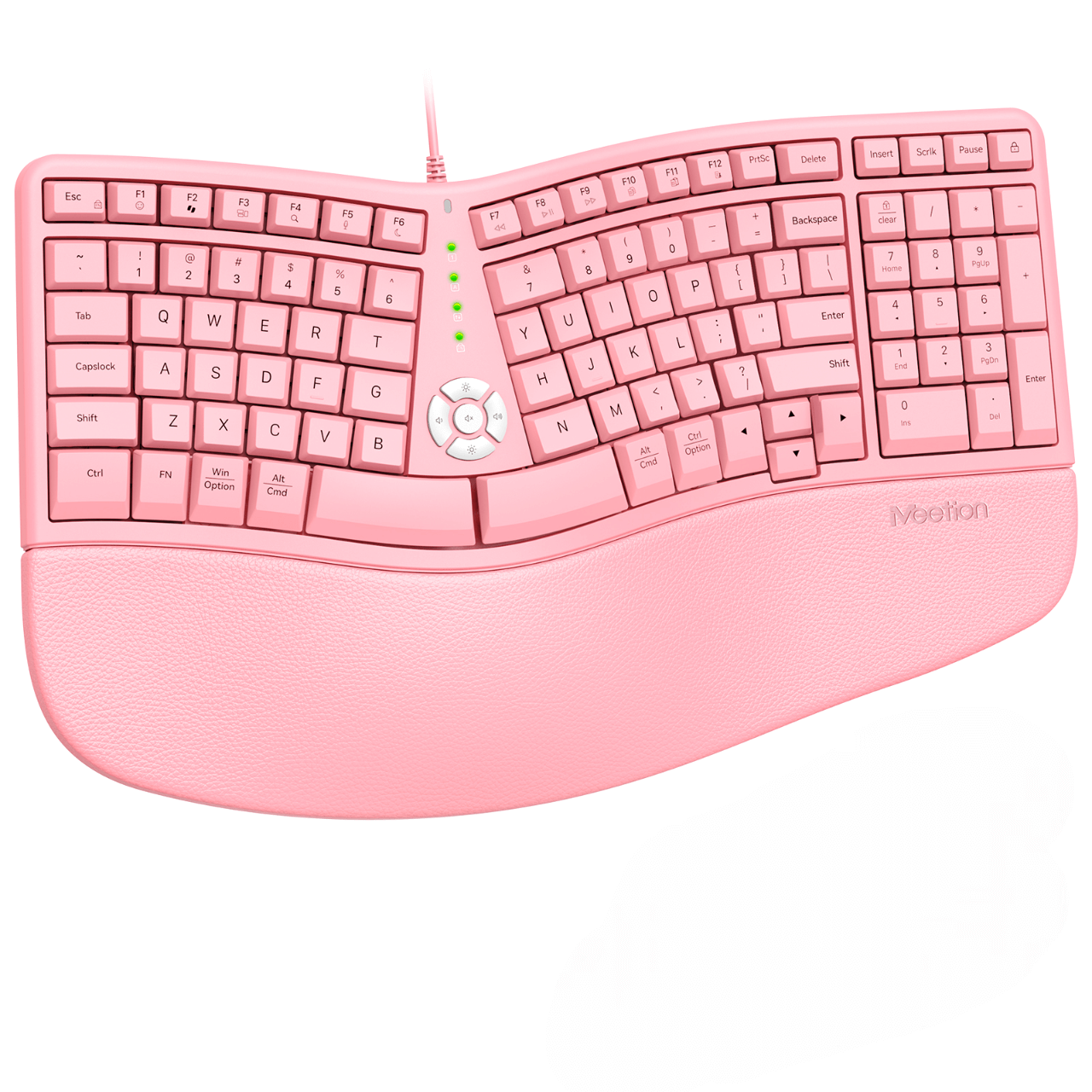 MEETION Director Mini Ergonomic Single Wired Keyboard, Ergo Keyboard , Split Arch Keyboard with Cushioned Wrist Palm Rest, Natural Typing, Windows/Mac/Computer/Laptop MEETION Director Mini Ergonomic Single Wired Keyboard, Ergo Keyboard , Split Arch Keyboard with Cushioned Wrist Palm Rest, Natural Typing, Windows/Mac/Computer/Laptop