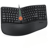 MEETION Director Mini Ergonomic Single Wired Keyboard, Ergo Keyboard , Split Arch Keyboard with Cushioned Wrist Palm Rest, Natural Typing, Windows/Mac/Computer/Laptop MEETION Director Mini Ergonomic Single Wired Keyboard, Ergo Keyboard , Split Arch Keyboard with Cushioned Wrist Palm Rest, Natural Typing, Windows/Mac/Computer/Laptop