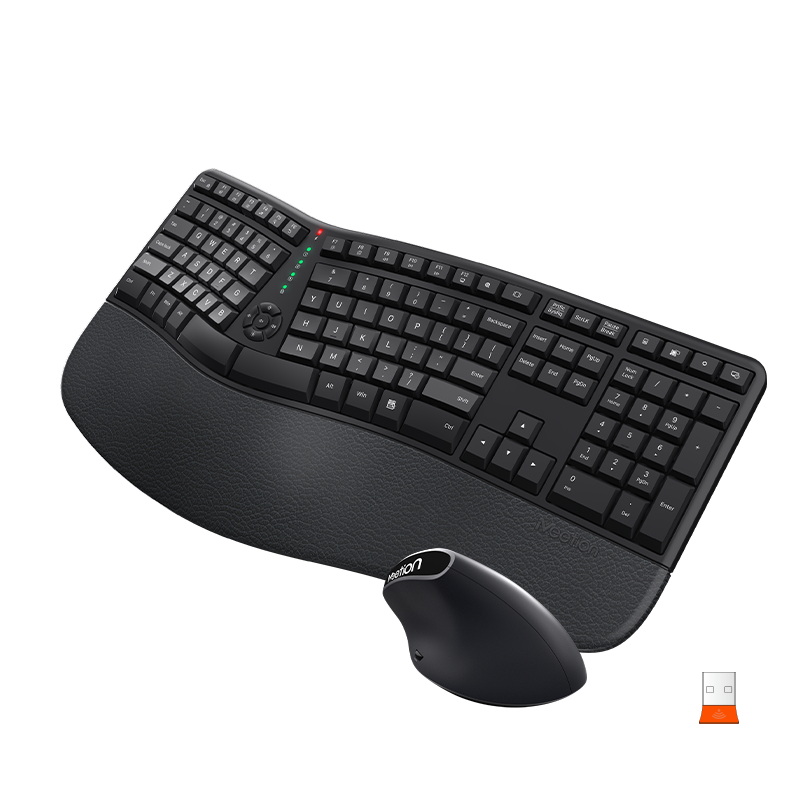 MEETION DirectorC Ergonomic Wireless Keyboard and Mouse, Ergo Keyboard with Vertical Mouse, Split Arch Keyboard with Cushioned Wrist Palm Rest, Natural Typing Rechargeable Full Size, Windows/Mac/Computer/Laptop MEETION DirectorC Ergonomic Wireless Keyboard and Mouse, Ergo Keyboard with Vertical Mouse, Split Arch Keyboard with Cushioned Wrist Palm Rest, Natural Typing Rechargeable Full Size, Windows/Mac/Computer/Laptop
