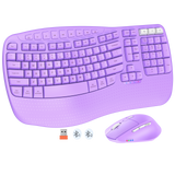 MEETION DirectorD Wave Ergonomic Keyboard and Mouse Wireless, USB/Bluetooth Wave Ergo Keyboard with Wrist Rest, 4 DPI Adjustable Swing Wheel Silent Wireless Mouse Rechargeable for Windows/Mac/Android MEETION DirectorD Wave Ergonomic Keyboard and Mouse Wireless, USB/Bluetooth Wave Ergo Keyboard with Wrist Rest, 4 DPI Adjustable Swing Wheel Silent Wireless Mouse Rechargeable for Windows/Mac/Android