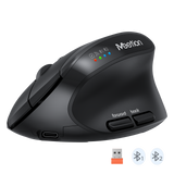 MEETION BTM008 Wireless Mouse, Ergonomic Mouse, Bluetooth Vertical Rechargeable Mice, 4 Adjustable DPI 800-2400, Bluetooth 5.2+5.2+USB Mouse for Windows/Mac, for Laptop/PC/Desktop/Computer/iPad MEETION BTM008 Wireless Mouse, Ergonomic Mouse, Bluetooth Vertical Rechargeable Mice, 4 Adjustable DPI 800-2400, Bluetooth 5.2+5.2+USB Mouse for Windows/Mac, for Laptop/PC/Desktop/Computer/iPad