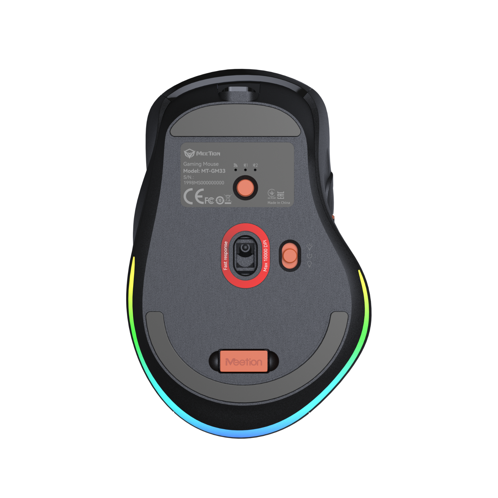 MEETION GW32 3-Mode Wireless Gaming Mouse, Ultra-Light 8K DPI Mouse w/Ergonomic Natural Grip Build, RGB lighting, Full Programmable Buttons, Software Supports DIY Keybinds & DPI MEETION GW32 3-Mode Wireless Gaming Mouse, Ultra-Light 8K DPI Mouse w/Ergonomic Natural Grip Build, RGB lighting, Full Programmable Buttons, Software Supports DIY Keybinds & DPI