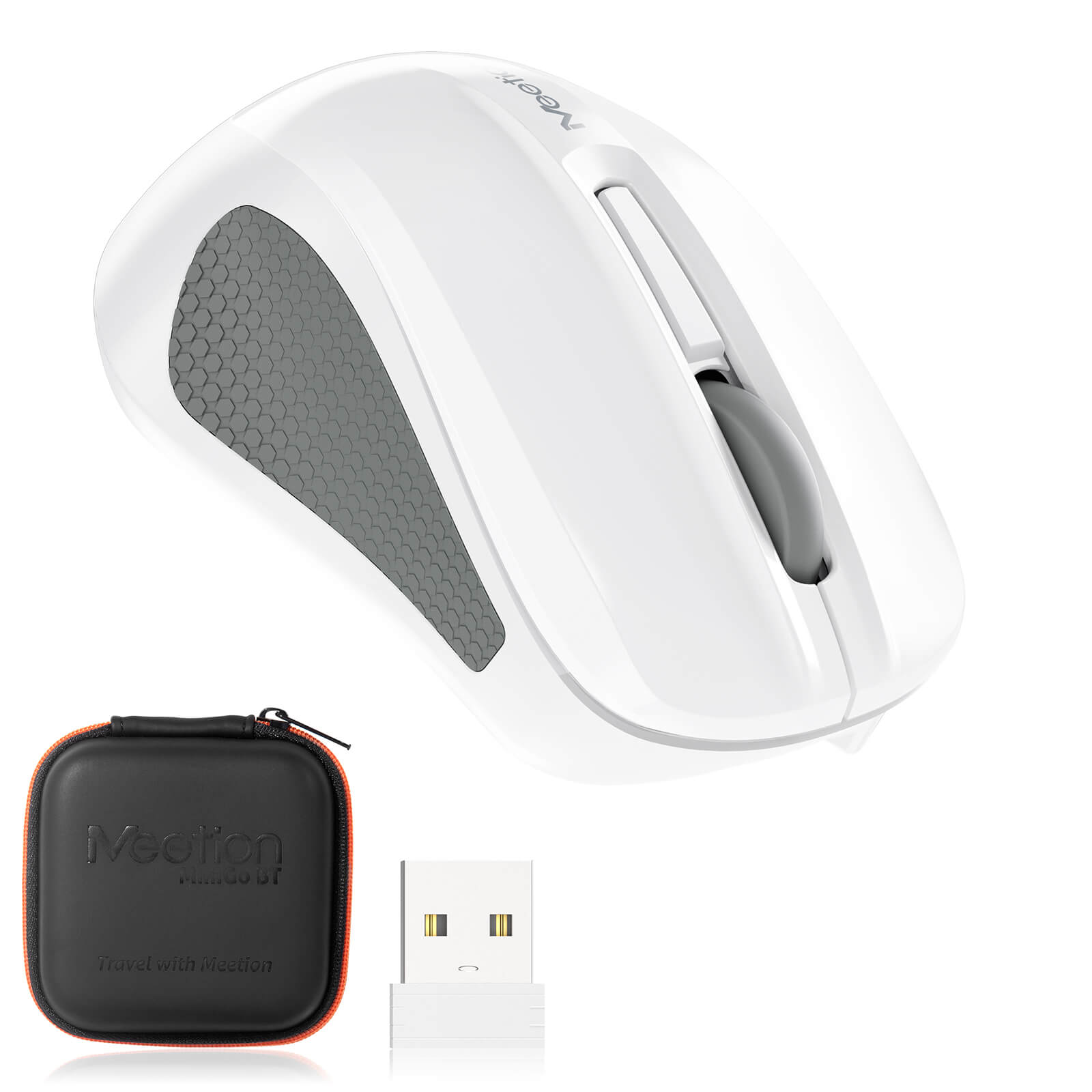 MEETION MiniGo BT MINI Wireless Mouse, 2.4G+Bluetooth USB-C Rechargeable Mouse with Portable Box for Business and Travel, Portable Mouse for Laptop iPad Tablets MEETION MiniGo BT MINI Wireless Mouse, 2.4G+Bluetooth USB-C Rechargeable Mouse with Portable Box for Business and Travel, Portable Mouse for Laptop iPad Tablets