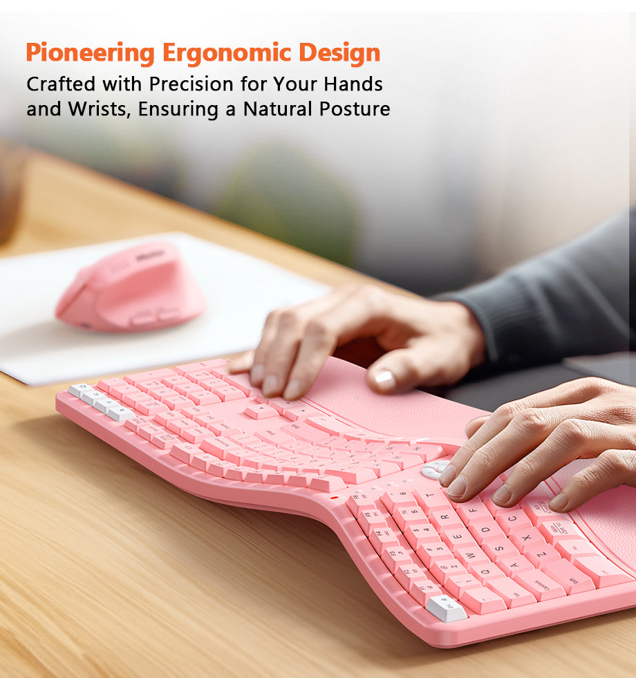 MEETION DirectorC2 Ergonomic Wireless Keyboard and Mouse, Ergo Keyboard with Vertical Mouse, Split Arch Keyboard with Cushioned Wrist Palm Rest, Natural Typing Rechargeable Full Size, Windows/Mac/Computer/Laptop MEETION DirectorC2 Ergonomic Wireless Keyboard and Mouse, Ergo Keyboard with Vertical Mouse, Split Arch Keyboard with Cushioned Wrist Palm Rest, Natural Typing Rechargeable Full Size, Windows/Mac/Computer/Laptop