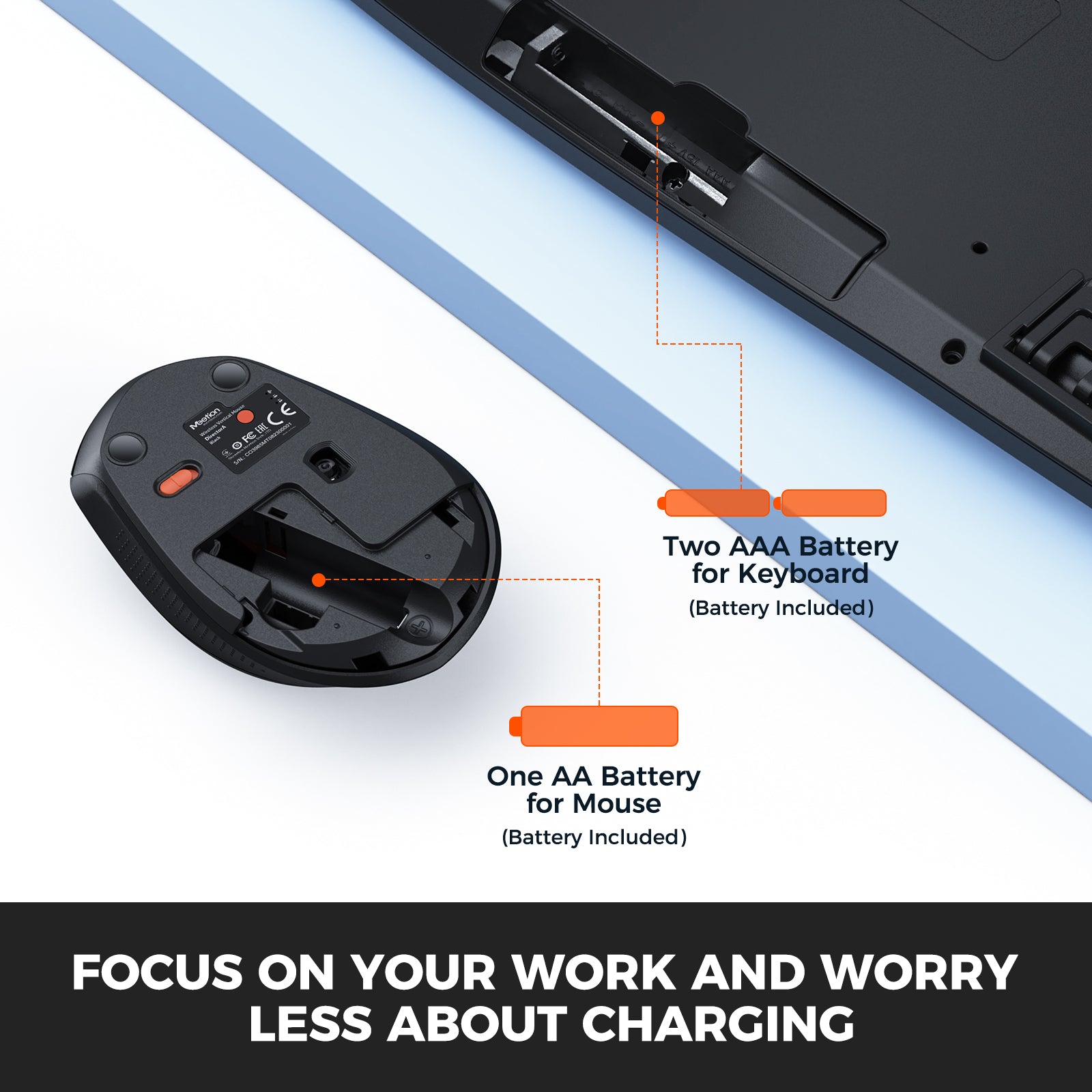 MEETION DirectorA Wireless Keyboard and Mouse, 2.4G & Bluetooth Keyboard Mouse Combo, Full Size Keyboard with Wrist Rest, Swing Wheel Silent Optical Mouse, USB-A Reciver, for Windows/Mac/Computer/Laptop MEETION DirectorA Wireless Keyboard and Mouse, 2.4G & Bluetooth Keyboard Mouse Combo, Full Size Keyboard with Wrist Rest, Swing Wheel Silent Optical Mouse, USB-A Reciver, for Windows/Mac/Computer/Laptop
