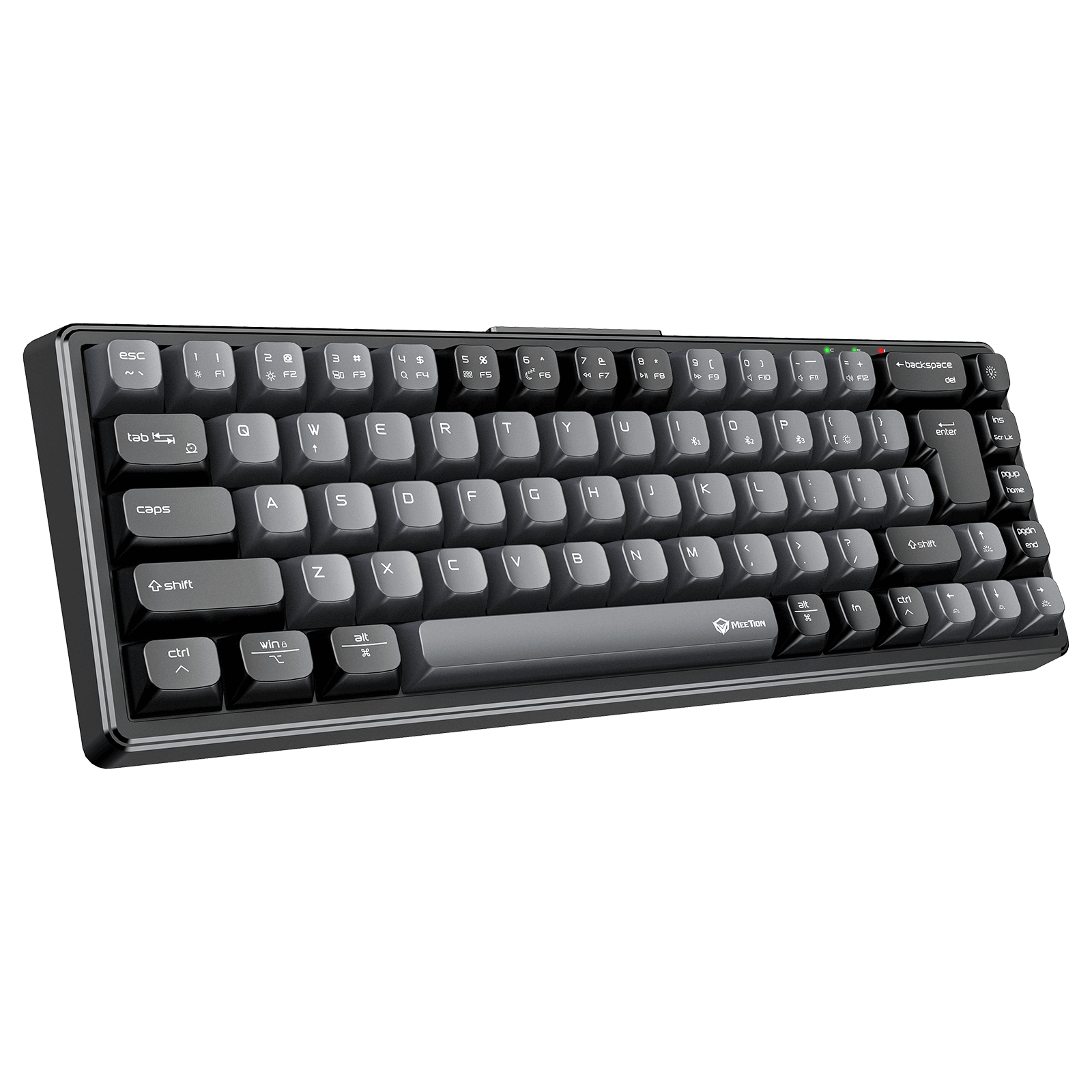 MEETION MK12 65% RGB 22 color DIY Mechanical Keyboard, 68 Keys Hot Swappable 3pin/5pin Switch, Programmable Triple Mode Bluetooth 5.0/USB-C Wired/2.4GHz Wireless Customizable Switch Keyboard MEETION MK12 65% RGB 22 color DIY Mechanical Keyboard, 68 Keys Hot Swappable 3pin/5pin Switch, Programmable Triple Mode Bluetooth 5.0/USB-C Wired/2.4GHz Wireless Customizable Switch Keyboard