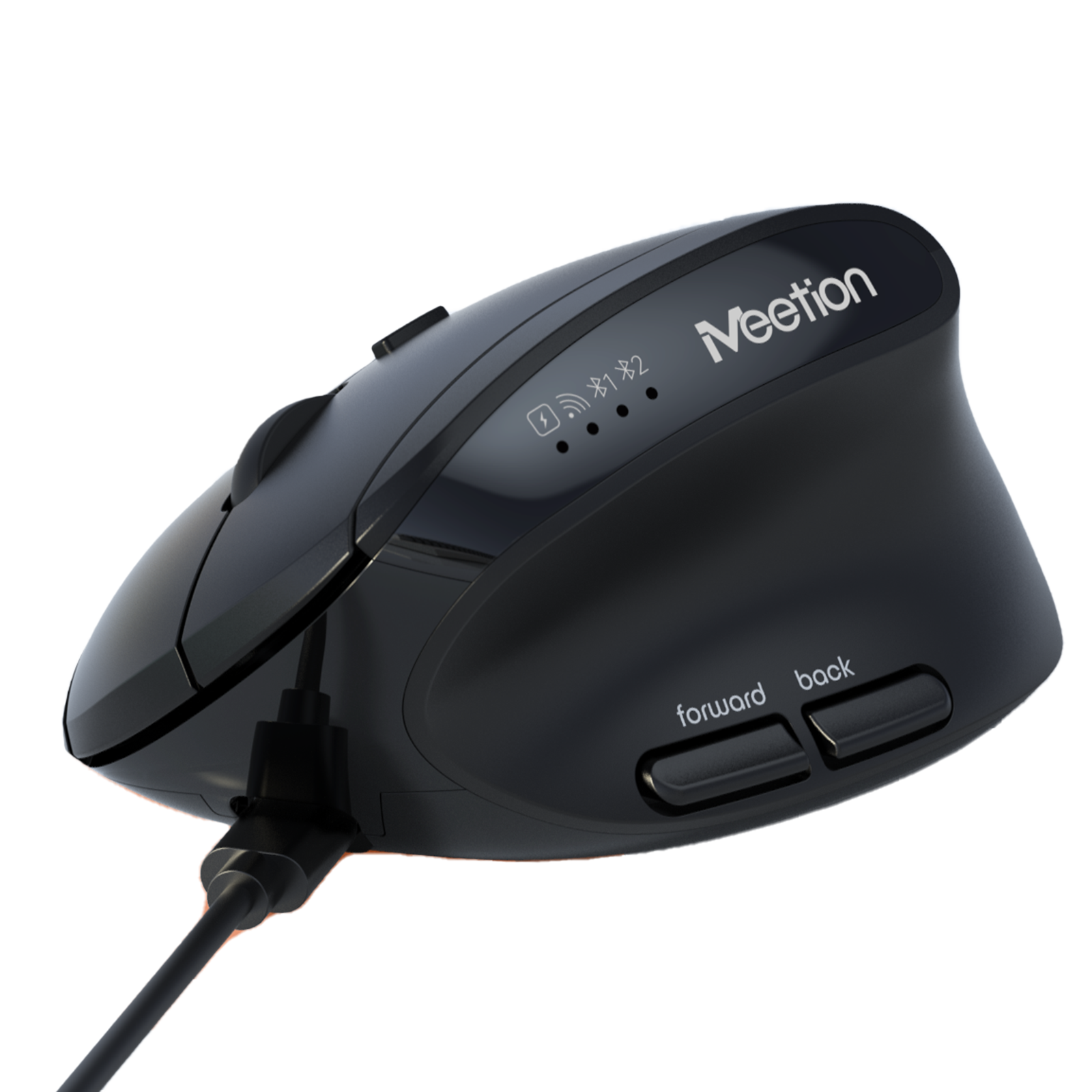 MEETION BTM008 Wireless Mouse, Ergonomic Mouse, Bluetooth Vertical Rechargeable Mice, 4 Adjustable DPI 800-2400, Bluetooth 5.2+5.2+USB Mouse for Windows/Mac, for Laptop/PC/Desktop/Computer/iPad MEETION BTM008 Wireless Mouse, Ergonomic Mouse, Bluetooth Vertical Rechargeable Mice, 4 Adjustable DPI 800-2400, Bluetooth 5.2+5.2+USB Mouse for Windows/Mac, for Laptop/PC/Desktop/Computer/iPad