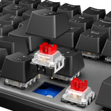 MEETION MK009 PRO Gaming Keyboards with Red Switch, Hot-Swap Mechanical Keyboard with Volume Knob, 16.8M Colours & Metal Matte Panel , Full 104 Keys layout  Anti-Ghosting, ABS Material & Dual Colour Injection Molded Keycaps for Windows MEETION MK009 PRO Gaming Keyboards with Red Switch, Hot-Swap Mechanical Keyboard with Volume Knob, 16.8M Colours & Metal Matte Panel , Full 104 Keys layout  Anti-Ghosting, ABS Material & Dual Colour Injection Molded Keycaps for Windows