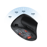 MEETION BTM008 Wireless Mouse, Ergonomic Mouse, Bluetooth Vertical Rechargeable Mice, 4 Adjustable DPI 800-2400, Bluetooth 5.2+5.2+USB Mouse for Windows/Mac, for Laptop/PC/Desktop/Computer/iPad MEETION BTM008 Wireless Mouse, Ergonomic Mouse, Bluetooth Vertical Rechargeable Mice, 4 Adjustable DPI 800-2400, Bluetooth 5.2+5.2+USB Mouse for Windows/Mac, for Laptop/PC/Desktop/Computer/iPad