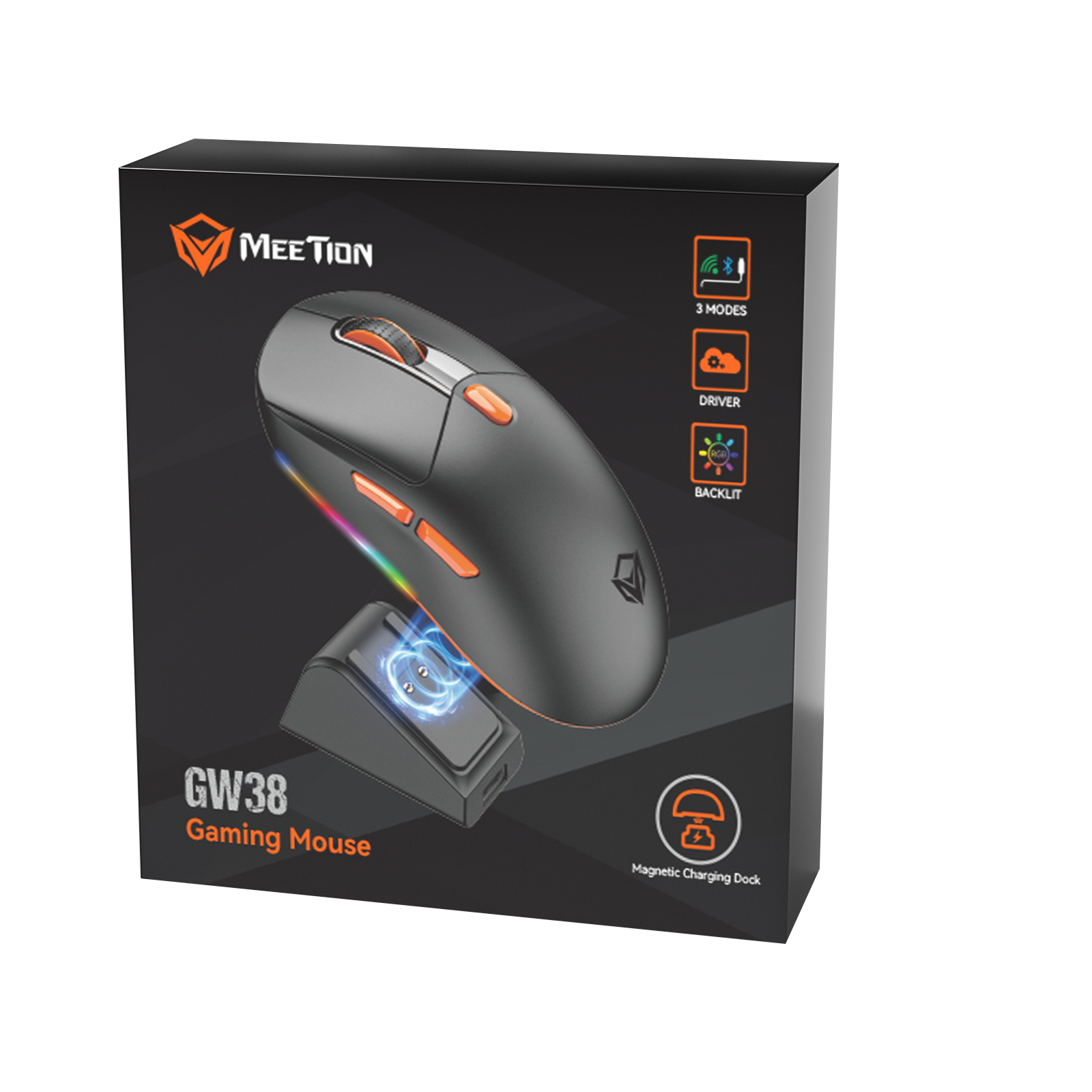MEETION Air-GW38 3-Mode Wireless Gaming Mouse, Ultra-Light 8K DPI Mouse w/Ergonomic Natural Grip Build, Full Programmable Buttons, Software Supports DIY Keybinds & DPI MEETION Air-GW38 3-Mode Wireless Gaming Mouse, Ultra-Light 8K DPI Mouse w/Ergonomic Natural Grip Build, Full Programmable Buttons, Software Supports DIY Keybinds & DPI