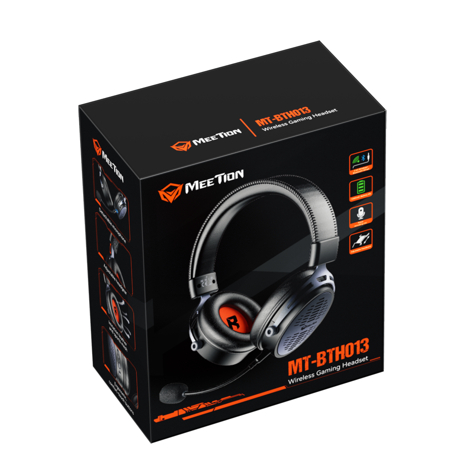 Kabelloses Gaming-Headset mit drei Modi BTH013 für PS5, PS4 Fortnite & Call of Duty/FPS-Gamer, PC, Nintendo Switch, Bluetooth 5.3 Gaming-Kopfhörer mit abnehmbarem Mikrofon, Stereo-Sound, über 40 Stunden Akkulaufzeit Kabelloses Gaming-Headset mit drei Modi BTH013 für PS5, PS4 Fortnite & Call of Duty/FPS-Gamer, PC, Nintendo Switch, Bluetooth 5.3 Gaming-Kopfhörer mit abnehmbarem Mikrofon, Stereo-Sound, über 40 Stunden Akkulaufzeit