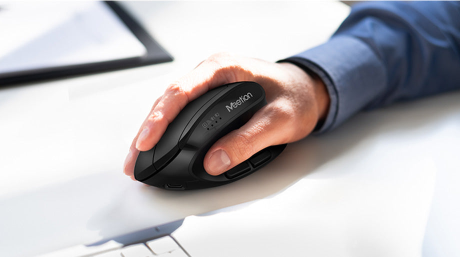 MEETION BTM008 Wireless Mouse, Ergonomic Mouse, Bluetooth Vertical Rechargeable Mice, 4 Adjustable DPI 800-2400, Bluetooth 5.2+5.2+USB Mouse for Windows/Mac, for Laptop/PC/Desktop/Computer/iPad MEETION BTM008 Wireless Mouse, Ergonomic Mouse, Bluetooth Vertical Rechargeable Mice, 4 Adjustable DPI 800-2400, Bluetooth 5.2+5.2+USB Mouse for Windows/Mac, for Laptop/PC/Desktop/Computer/iPad