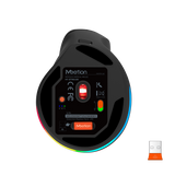 MEETION Right-handed BTM010R Ergonomic Mouse, Wireless Vertical Mouse RGB Backlit Rechargeable Mice for Bluetooth(5.2 + 3.0) & USB-A with USB-C Adapter 4 Adjustable DPI for Mac/Windows/Android/PC/Tablet/iPad MEETION Right-handed BTM010R Ergonomic Mouse, Wireless Vertical Mouse RGB Backlit Rechargeable Mice for Bluetooth(5.2 + 3.0) & USB-A with USB-C Adapter 4 Adjustable DPI for Mac/Windows/Android/PC/Tablet/iPad