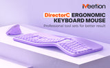 MEETION DirectorC Ergonomic Wireless Keyboard and Mouse, Ergo Keyboard with Vertical Mouse, Split Arch Keyboard with Cushioned Wrist Palm Rest, Natural Typing Rechargeable Full Size, Windows/Mac/Computer/Laptop MEETION DirectorC Ergonomic Wireless Keyboard and Mouse, Ergo Keyboard with Vertical Mouse, Split Arch Keyboard with Cushioned Wrist Palm Rest, Natural Typing Rechargeable Full Size, Windows/Mac/Computer/Laptop