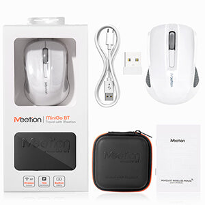 MEETION MiniGo BT MINI Wireless Mouse, 2.4G+Bluetooth USB-C Rechargeable Mouse with Portable Box for Business and Travel, Portable Mouse for Laptop iPad Tablets MEETION MiniGo BT MINI Wireless Mouse, 2.4G+Bluetooth USB-C Rechargeable Mouse with Portable Box for Business and Travel, Portable Mouse for Laptop iPad Tablets