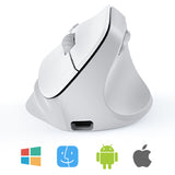 MEETION Right-handed BTM010R Ergonomic Mouse, Wireless Vertical Mouse RGB Backlit Rechargeable Mice for Bluetooth(5.2 + 3.0) & USB-A with USB-C Adapter 4 Adjustable DPI for Mac/Windows/Android/PC/Tablet/iPad MEETION Right-handed BTM010R Ergonomic Mouse, Wireless Vertical Mouse RGB Backlit Rechargeable Mice for Bluetooth(5.2 + 3.0) & USB-A with USB-C Adapter 4 Adjustable DPI for Mac/Windows/Android/PC/Tablet/iPad
