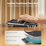 MEETION Director BT Mini Ergonomic Single Wireless Keyboard, Ergo Keyboard , Split Arch Keyboard with Cushioned Wrist Palm Rest, Natural Typing, Windows/Mac/Computer/Laptop MEETION Director BT Mini Ergonomic Single Wireless Keyboard, Ergo Keyboard , Split Arch Keyboard with Cushioned Wrist Palm Rest, Natural Typing, Windows/Mac/Computer/Laptop