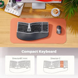 MEETION Director BT Mini Ergonomic Single Wireless Keyboard, Ergo Keyboard , Split Arch Keyboard with Cushioned Wrist Palm Rest, Natural Typing, Windows/Mac/Computer/Laptop MEETION Director BT Mini Ergonomic Single Wireless Keyboard, Ergo Keyboard , Split Arch Keyboard with Cushioned Wrist Palm Rest, Natural Typing, Windows/Mac/Computer/Laptop