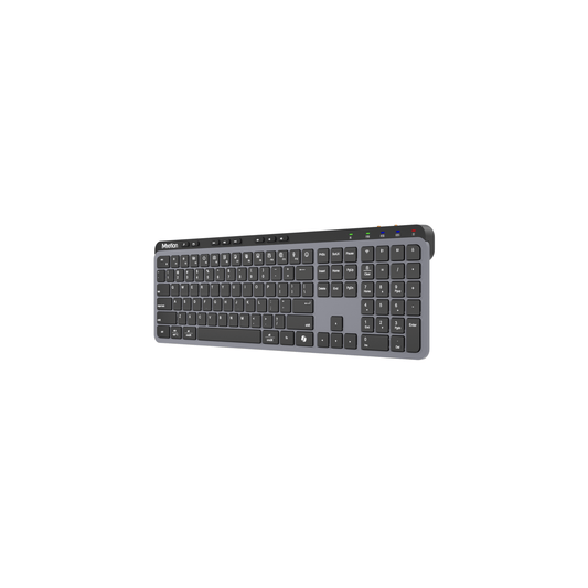 MEETION WK330 Dual-Mode Wireless Keyboard, 2.4G USB & Bluetooth, Ultra-Slim Full-Size Silent Keyboard, Type-C Rechargeable, for Windows Mac iOS Android