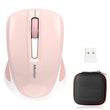 MEETION MiniGo BT MINI Wireless Mouse, 2.4G+Bluetooth USB-C Rechargeable Mouse with Portable Box for Business and Travel, Portable Mouse for Laptop iPad Tablets