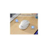 MEETION BTM008 Ratón inalámbrico, ergonómico, recargable, vertical, con Bluetooth, 4 DPI ajustables, 800-2400, Bluetooth 5.2+5.2+USB para Windows/Mac, para portátil/PC/computadora de escritorio/iPad