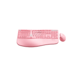 MEETION DirectorC2 Ergonomic Wireless Keyboard and Mouse, Ergo Keyboard with Vertical Mouse, Split Arch Keyboard with Cushioned Wrist Palm Rest, Natural Typing Rechargeable Full Size, Windows/Mac/Computer/Laptop
