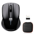 MEETION MiniGo BT MINI Wireless Mouse, 2.4G+Bluetooth USB-C Rechargeable Mouse with Portable Box for Business and Travel, Portable Mouse for Laptop iPad Tablets