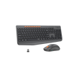 MEETION BTC4133 Wireless Keyboard and Mouse, Silent Full Size Multi-Device Bluetooth Keyboard and Mouse, 9 Multimedia Hotkeys, 3200 DPI Optical Mouse, 90% Less Noise, for Windows Mac PC Desktop Laptop, Black