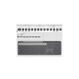 MEETION WK330 Dual-Mode Wireless Keyboard, 2.4G USB & Bluetooth, Ultra-Slim Full-Size Silent Keyboard, Type-C Rechargeable, for Windows Mac iOS Android
