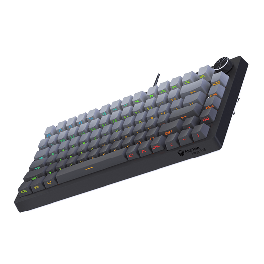 MEETION Magic A75 Pro-Grade 75% Compact Mechanical Hot-Swappable, Adjustable Feet, Magnetic Switch, Adjustable Key Sensitivity, Premium Gasket-Mount Feel, Extreme 100M-Click Durability, Side Printed Keykaps Keyboard