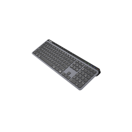 MEETION WK330 Dual-Mode Wireless Keyboard, 2.4G USB & Bluetooth, Ultra-Slim Full-Size Silent Keyboard, Type-C Rechargeable, for Windows Mac iOS Android