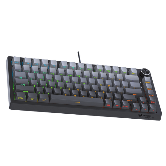 MEETION Magic A75 Pro-Grade 75% Compact Mechanical Hot-Swappable, Adjustable Feet, Magnetic Switch, Adjustable Key Sensitivity, Premium Gasket-Mount Feel, Extreme 100M-Click Durability, Side Printed Keykaps Keyboard