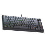 MEETION Magic A75 Pro-Grade 75% Compact Mechanical Hot-Swappable, Adjustable Feet, Magnetic Switch, Adjustable Key Sensitivity, Premium Gasket-Mount Feel, Extreme 100M-Click Durability, Side Printed Keykaps Keyboard