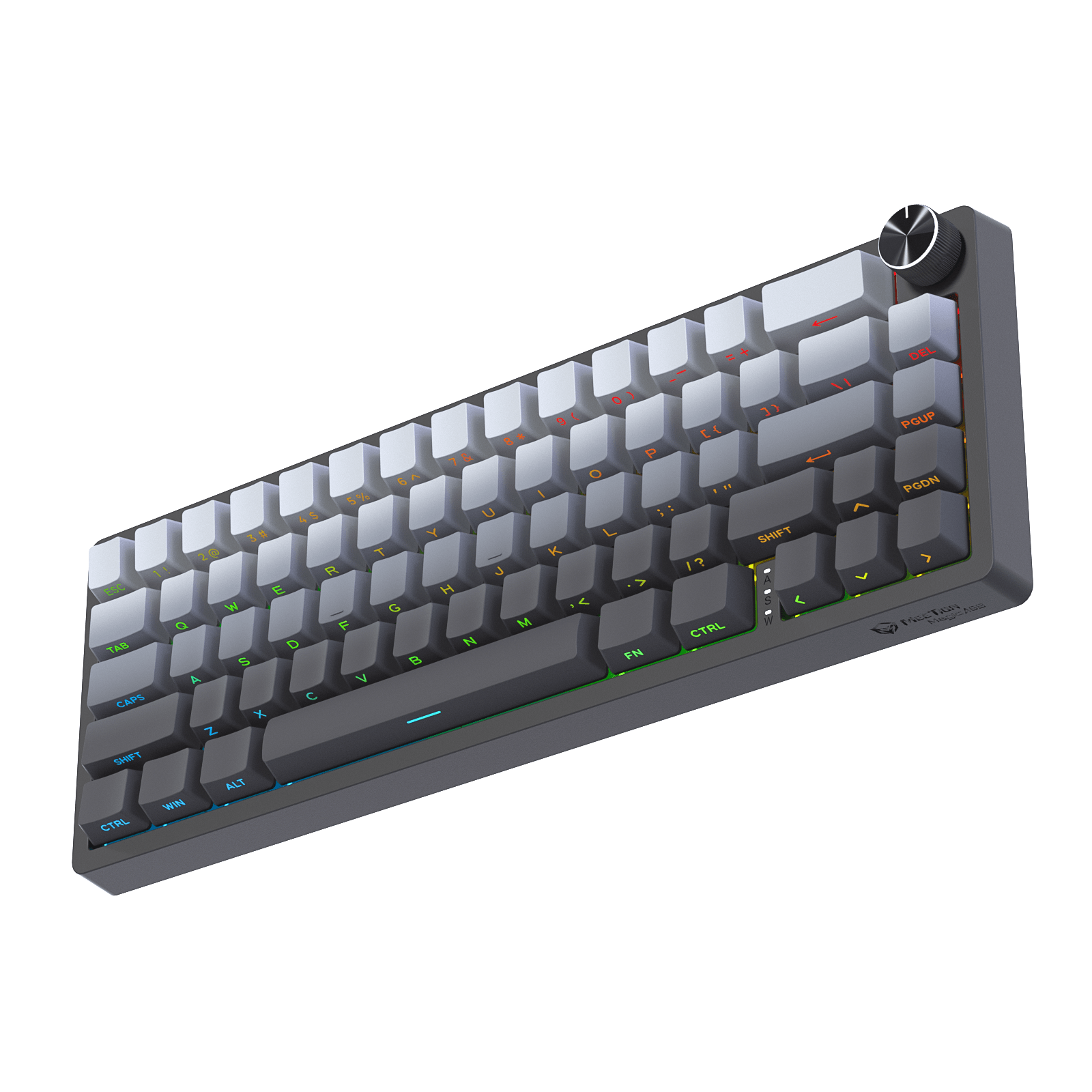MEETION Magic A68 Pro-Grade 65% Compact Mechanical Hot-Swappable, Magnetic Switch, Adjustable Key Sensitivity, Premium Gasket-Mount Feel, Extreme 100M-Click Durability, Side Printed Keykaps Keyboard