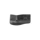 MEETION DirectorWe2 Multi Device Wireless Ergonomic Keyboard with Split Design, Palm Rest, Bluetooth and 2.4G Dual Mode, Type-C Rechargeable Silent Keys for Windows, Mac, Laptop and Tablet