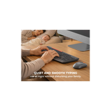 MEETION BTC4133 Wireless Keyboard and Mouse, Silent Full Size Multi-Device Bluetooth Keyboard and Mouse, 9 Multimedia Hotkeys, 3200 DPI Optical Mouse, 90% Less Noise, for Windows Mac PC Desktop Laptop, Black