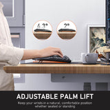 MEETION DirectorC Ergonomische kabellose Tastatur und Maus, Ergo-Tastatur mit vertikaler Maus, Split-Arch-Tastatur mit gepolsterter Handballenauflage, natürliches Tippen, wiederaufladbar, volle Größe, Windows/Mac/Computer/Laptop