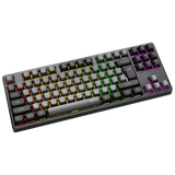 MEETION MK14 87% RGB 22 color DIY Mechanical Keyboard, 87 Keys Hot Swappable 3pin/5pin Switch, Programmable Triple Mode Bluetooth 5.0/USB-C Wired/2.4GHz Wireless Customizable Switch Keyboard