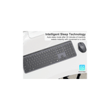 MEETION WK330 Dual-Mode Wireless Keyboard, 2.4G USB & Bluetooth, Ultra-Slim Full-Size Silent Keyboard, Type-C Rechargeable, for Windows Mac iOS Android