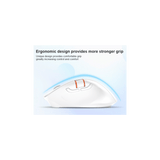 MEETION BTM008 Ratón inalámbrico, ergonómico, recargable, vertical, con Bluetooth, 4 DPI ajustables, 800-2400, Bluetooth 5.2+5.2+USB para Windows/Mac, para portátil/PC/computadora de escritorio/iPad