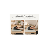 Meetion DirectorA3 Ergonomic Wireless Office Combo, Wave Shaped Keyboard, Soft Leather Palm Rest, Adjustable 4 Level DPI, Four Way Scrolling Wheel