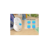 MEETION BTM008 Ratón inalámbrico, ergonómico, recargable, vertical, con Bluetooth, 4 DPI ajustables, 800-2400, Bluetooth 5.2+5.2+USB para Windows/Mac, para portátil/PC/computadora de escritorio/iPad