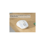 MEETION BTM008 Ratón inalámbrico, ergonómico, recargable, vertical, con Bluetooth, 4 DPI ajustables, 800-2400, Bluetooth 5.2+5.2+USB para Windows/Mac, para portátil/PC/computadora de escritorio/iPad