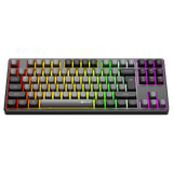 MEETION MK14 87% RGB 22 color DIY Mechanical Keyboard, 87 Keys Hot Swappable 3pin/5pin Switch, Programmable Triple Mode Bluetooth 5.0/USB-C Wired/2.4GHz Wireless Customizable Switch Keyboard